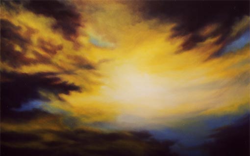 Clouds, painting by Teresa Dias Coelho